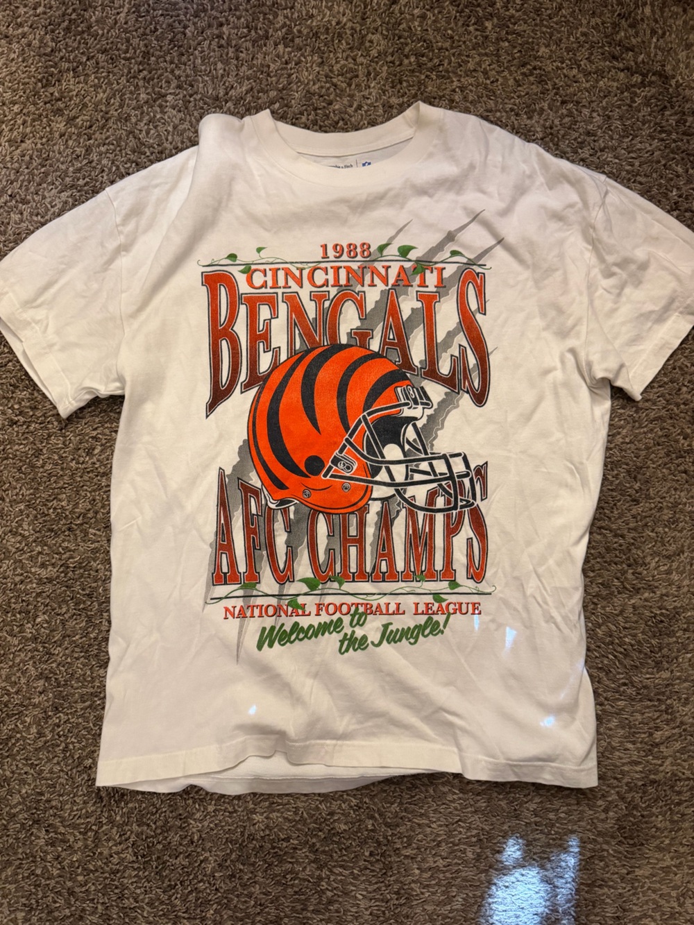 A&F Cincinnati Bengals Cream Tee XXL men’s